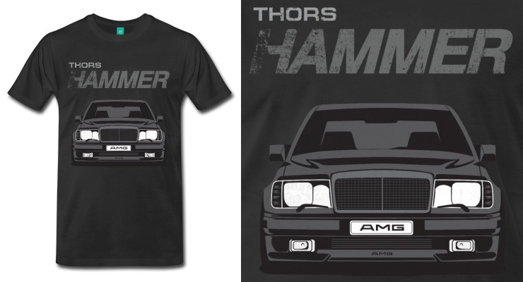 mercedes w124 shirt, amg, hammer, mercedes, shirt