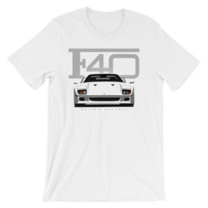 White Ferrari F40 t-Shirt