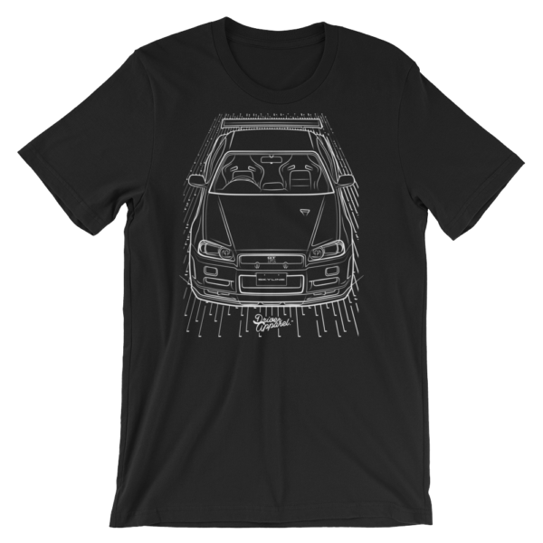 Nissan Skyline R34 AWD Turbo JDM GTR  Color T-Shirt 