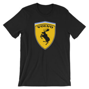 Volvo Prancing Moose Logo t-Shirt - Black