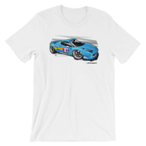 LibertyWalk/LB Performance/LB Works Deadmau5 Nyan Cat Ferrari 458 t-Shirt - White