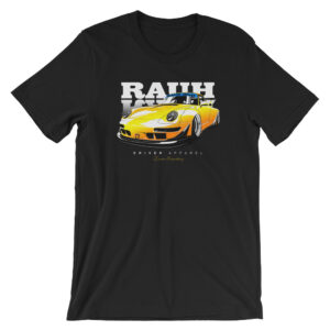 JDM Rauh Welt Porsche 993 t-Shirt - Yellow