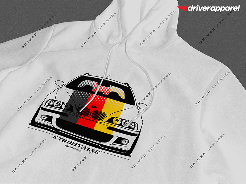 GDM BMW E39 Hoodie in White