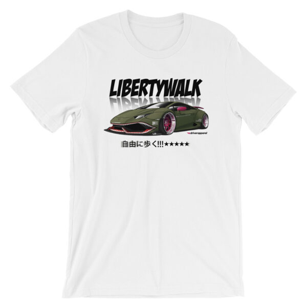 JDM Liberty Walk LB Performance LB Works Lamborghini Huracan Widebody Design t-Shirt