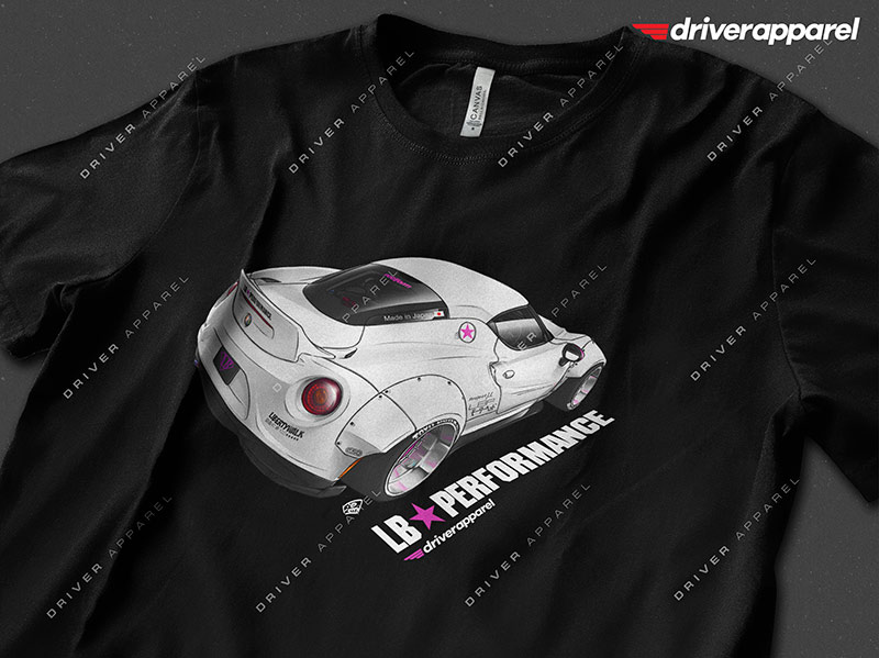 LB Works Alfa Romeo 4C Shirt in Black
