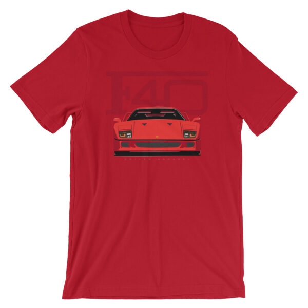Red Vintage Ferrari F40 Shirt