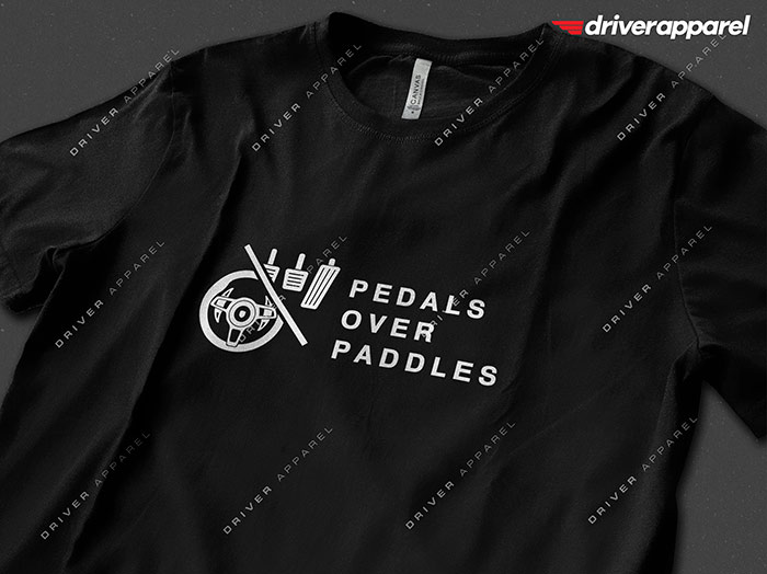 Pedals over Paddle Shirt in Black - Manual Transmission Society