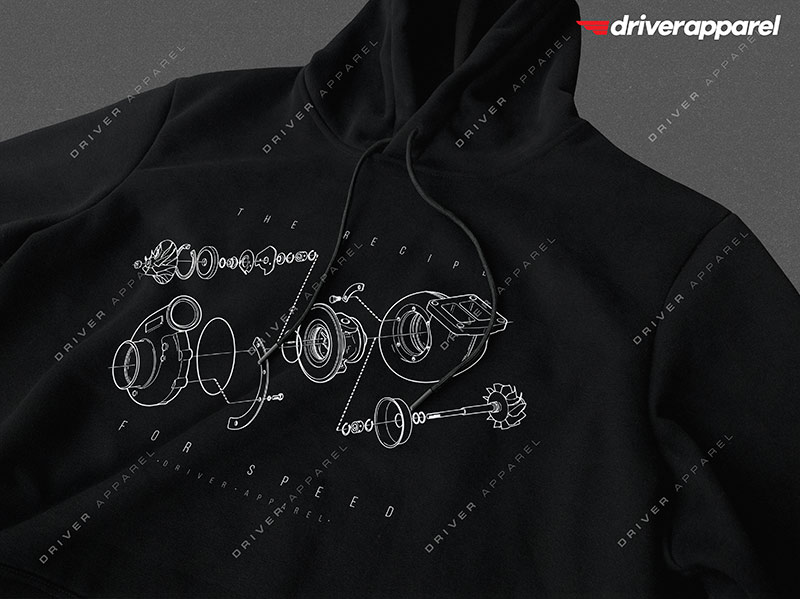 Turbocharged Hoodie - Recipe For Speed Turbo Diagram
