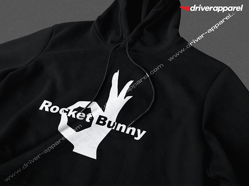 Black Rocket Bunny Logo Hoodie