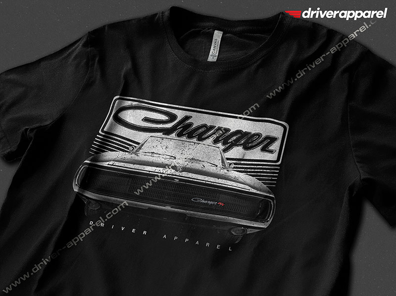 Vintage Dodge Charger RT Shirt in Black