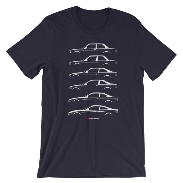 BMW 3 Series Silhouette Shirt - M3, E21, E30, E36, E46, E92, F32, F82 M Sport