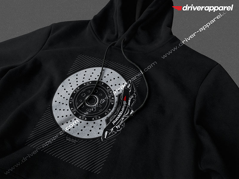 BBK Big Brake Kit Hoodie, featuring a large caliper in the style of Brembo