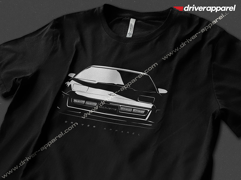 Classic Chevy Corvette C4 Shirt in Black