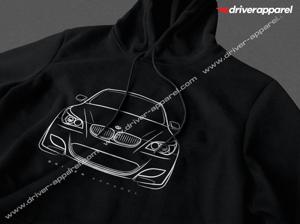Outline of an M5 BMW E60 Hoodie