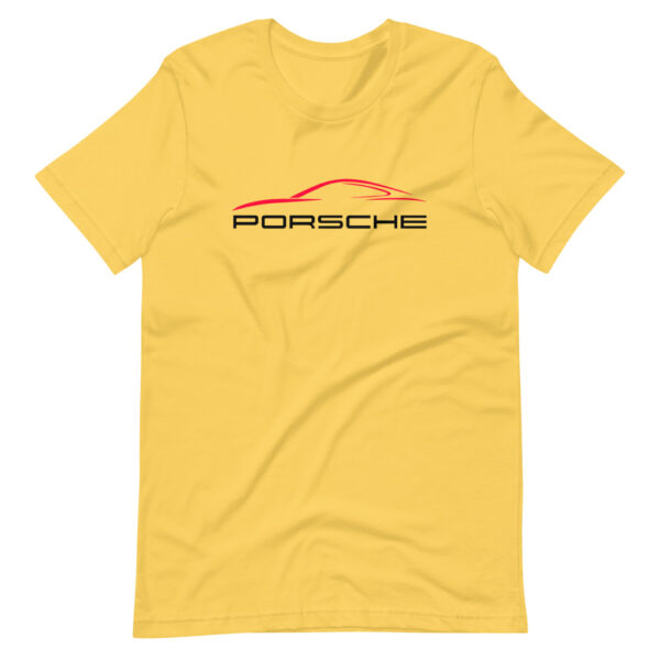 porsche 911 shirt silhouette text logo