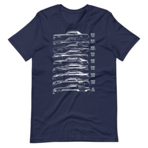 ford mustang history silhouette shirt