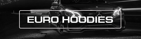 European car hoodies and euro sweatshirts